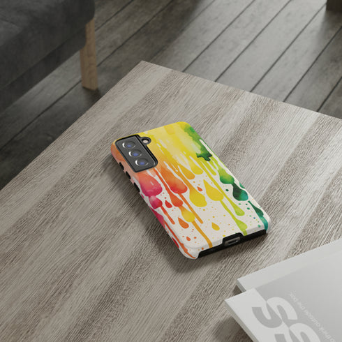 Rainbow Spring Showers - Impact Resistant Phone Case